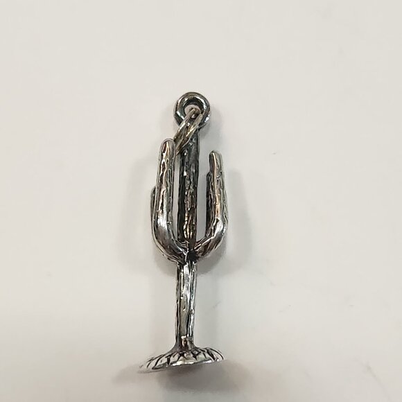 Vintage Sterling Silver 3D Saguaro Cactus Charm - Picture 1 of 6